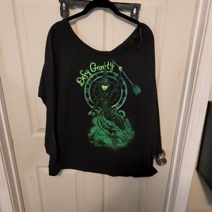 Wicked off shoulder sweat shirt